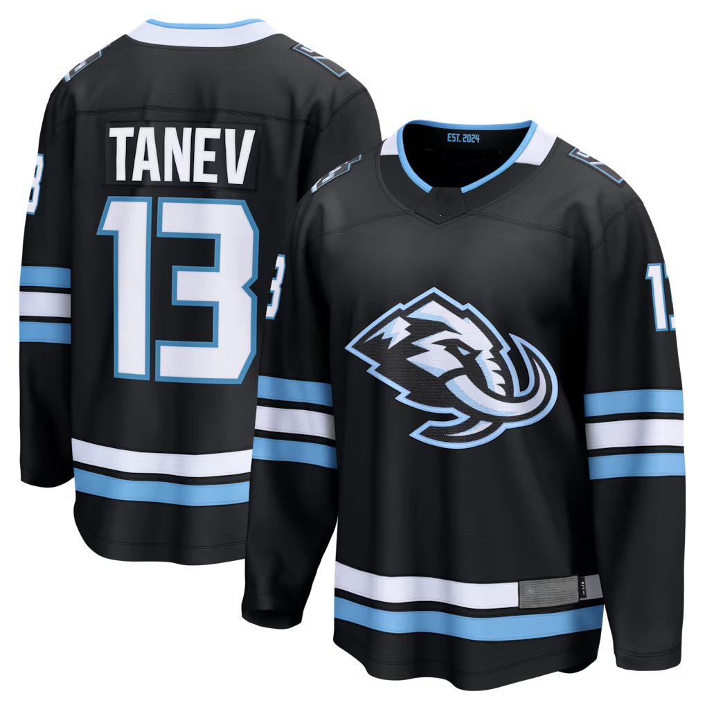 Crovyle U.Mammoth #13 Brandon Tanev Black Home Breakaway Player Jerseys