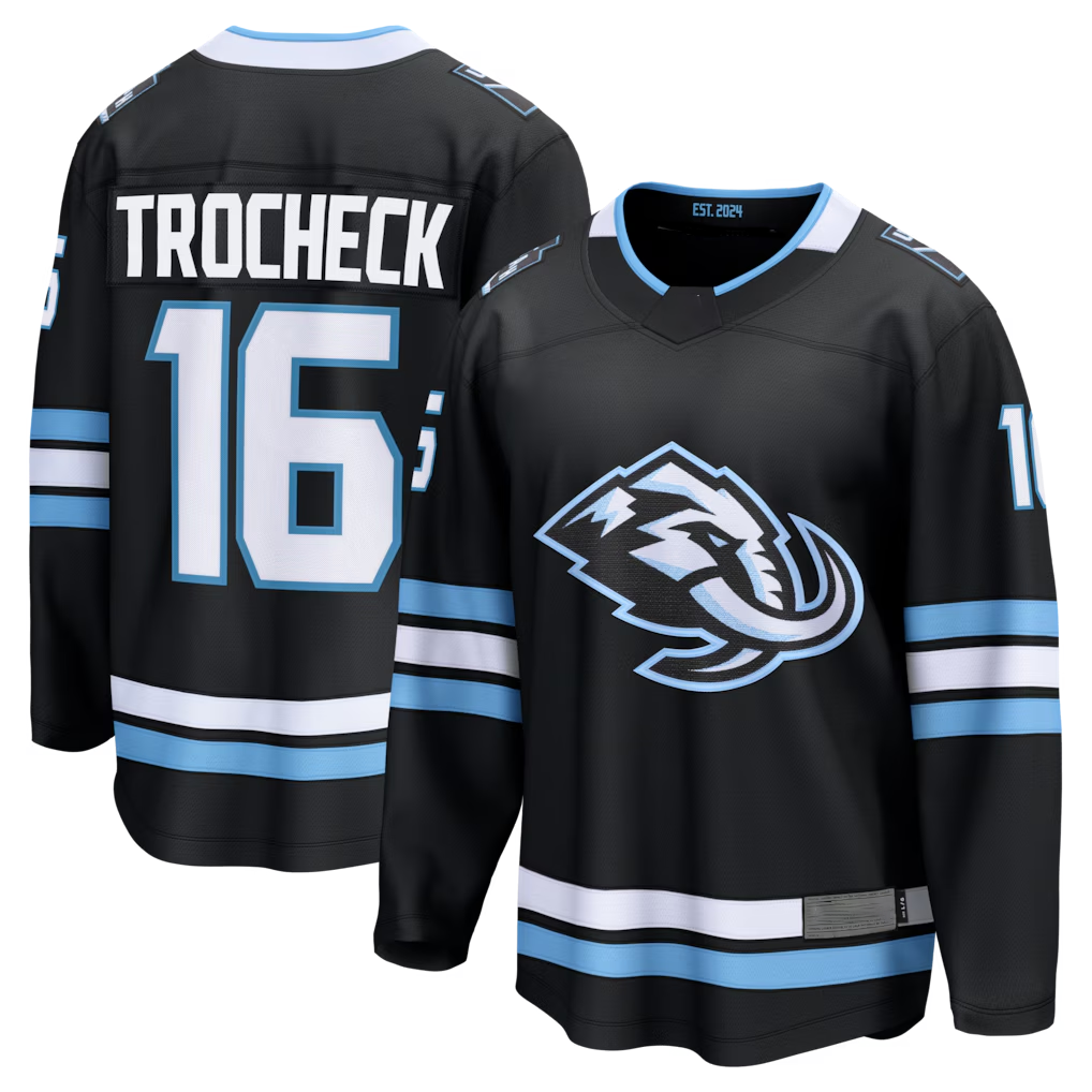 Crovyle U.Mammoth #16 Vincent Trocheck Black Home Breakaway Jerseys