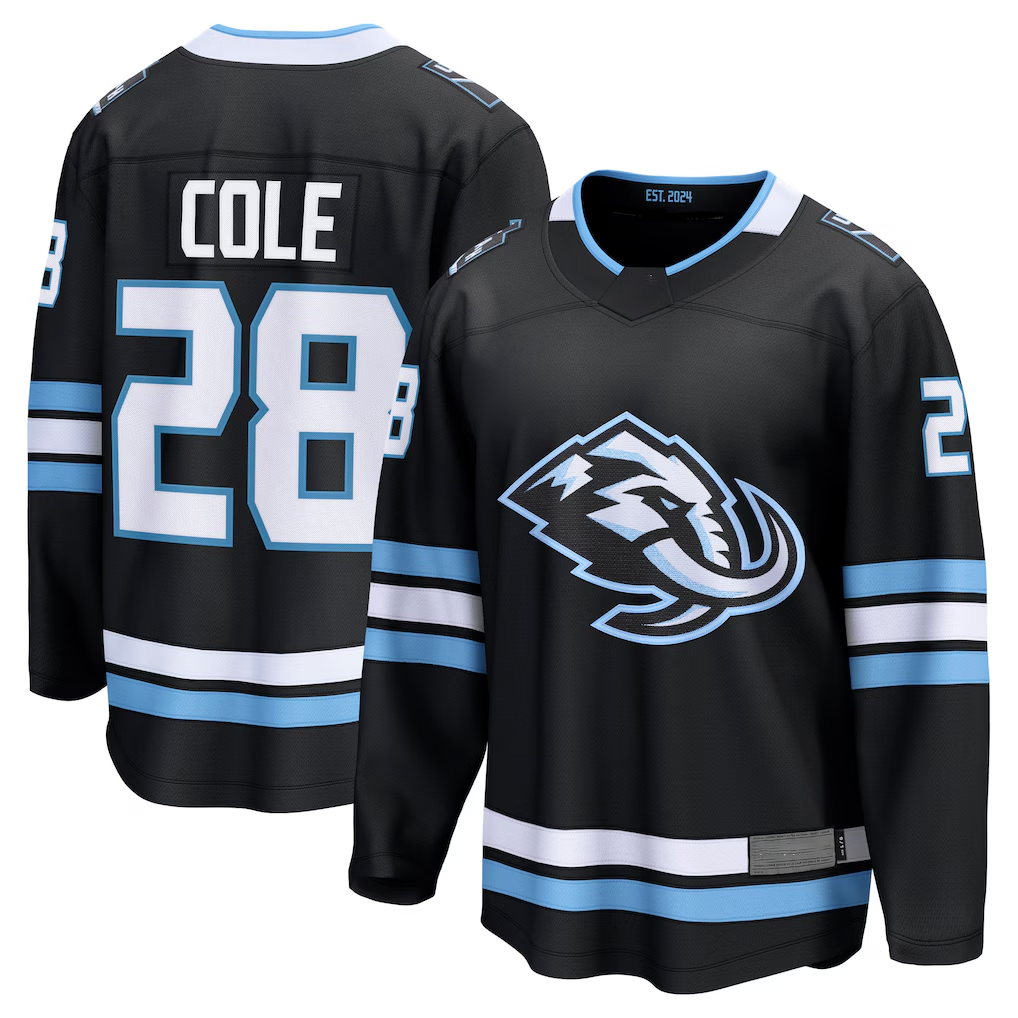 Crovyle U.Mammoth #28 Ian Cole Black Home Breakaway Player Jerseys