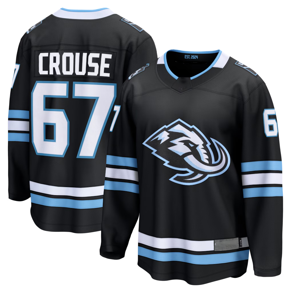 Crovyle U.Mammoth #67 Lawson Crouse Black Home Breakaway Player Jerseys