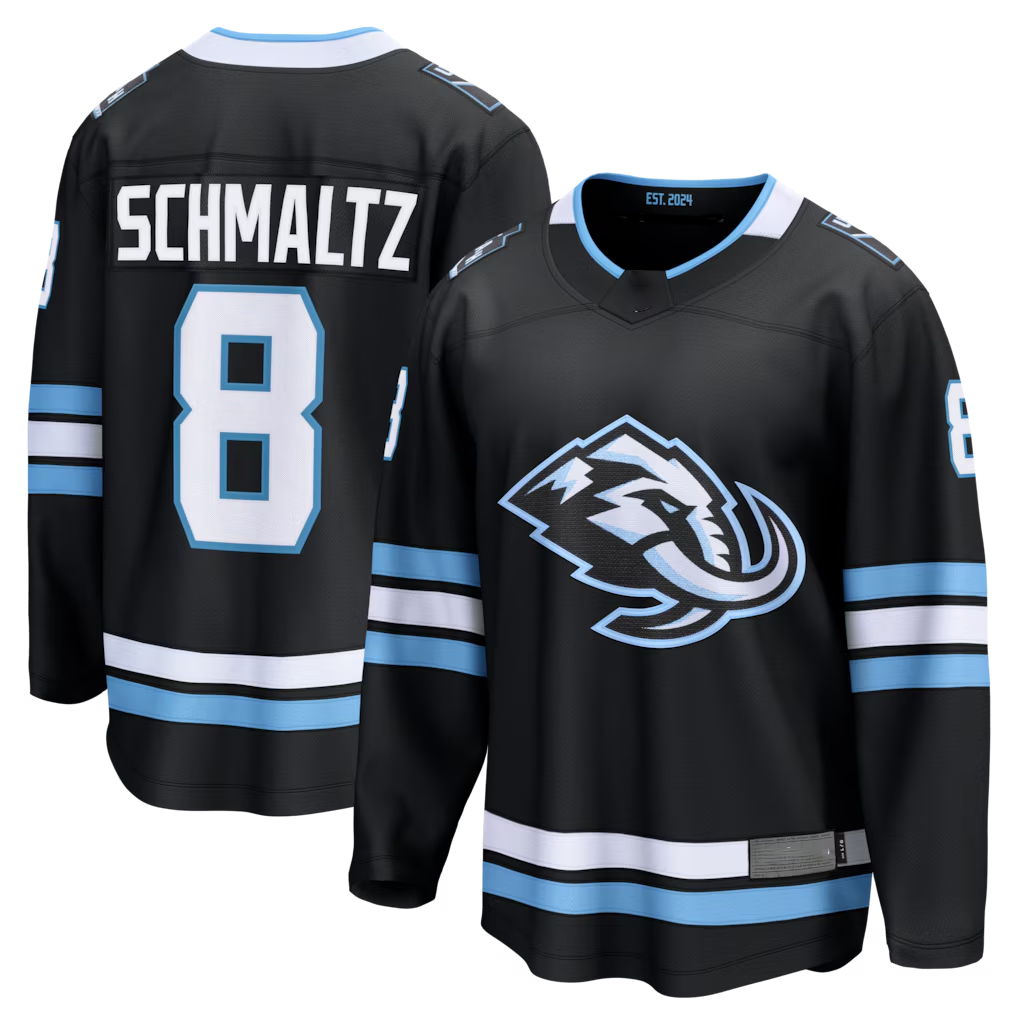 Crovyle U.Mammoth #8 Nick Schmaltz Black Home Breakaway Jerseys