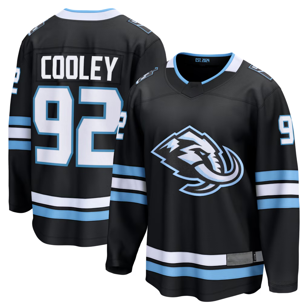 Crovyle U.Mammoth #92 Logan Cooley Black Home Breakaway Jerseys