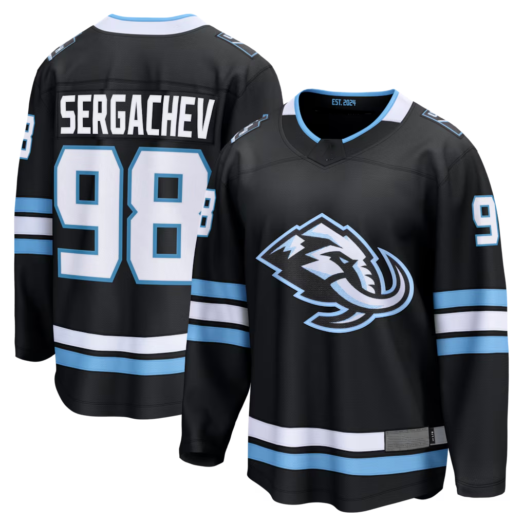 Crovyle U.Mammoth #98 Mikhail Sergachev Black Home Breakaway Player Jerseys