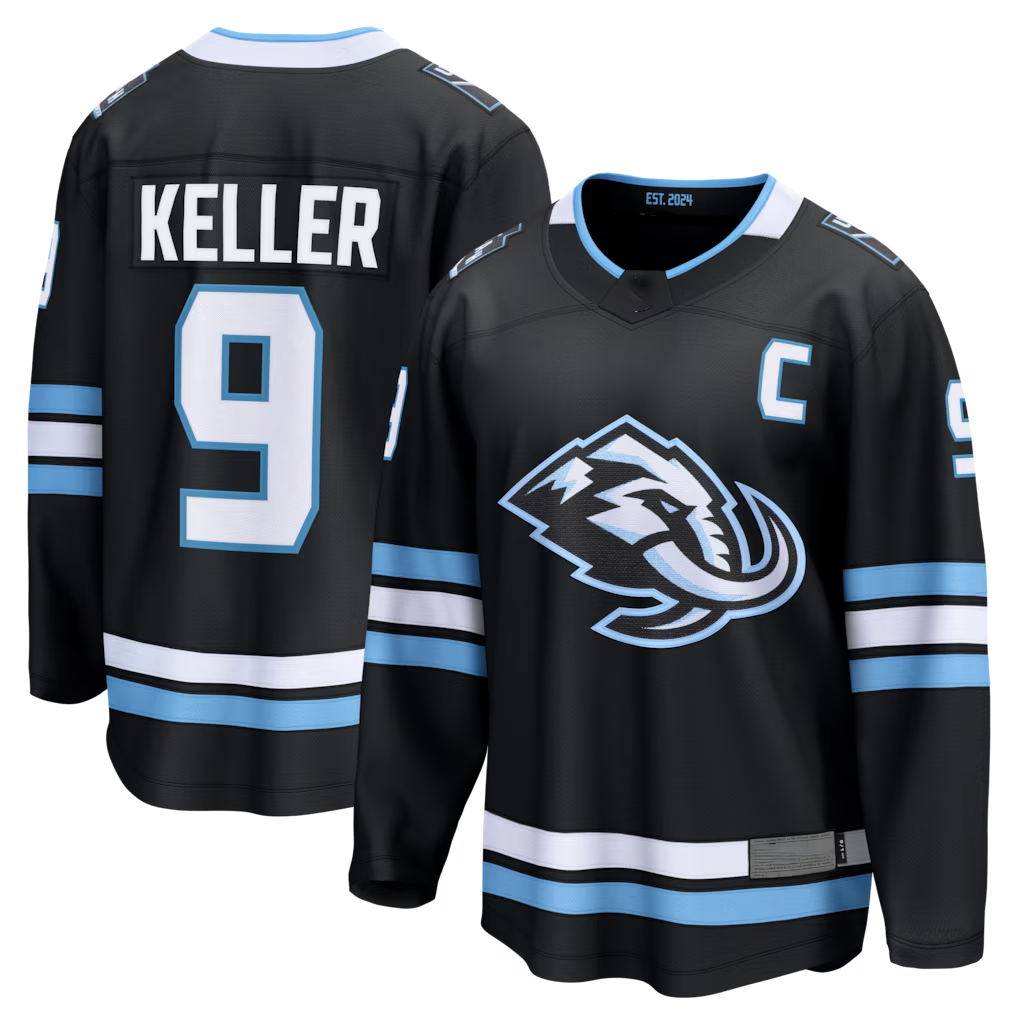 Crovyle U.Mammoth #9 Clayton Keller Black Home Breakaway Jerseys