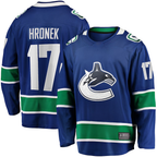 Crovyle V.Canucks #17 Filip Hronek Blue Home Breakaway Jerseys