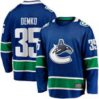 Crovyle V.Canucks #35 Thatcher Demko Blue Home Breakaway Jerseys