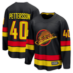 Crovyle V.Canucks #40 Elias Pettersson Black Breakaway Jerseys