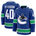 Crovyle V.Canucks #40 Elias Pettersson Blue Home Premium Jerseys