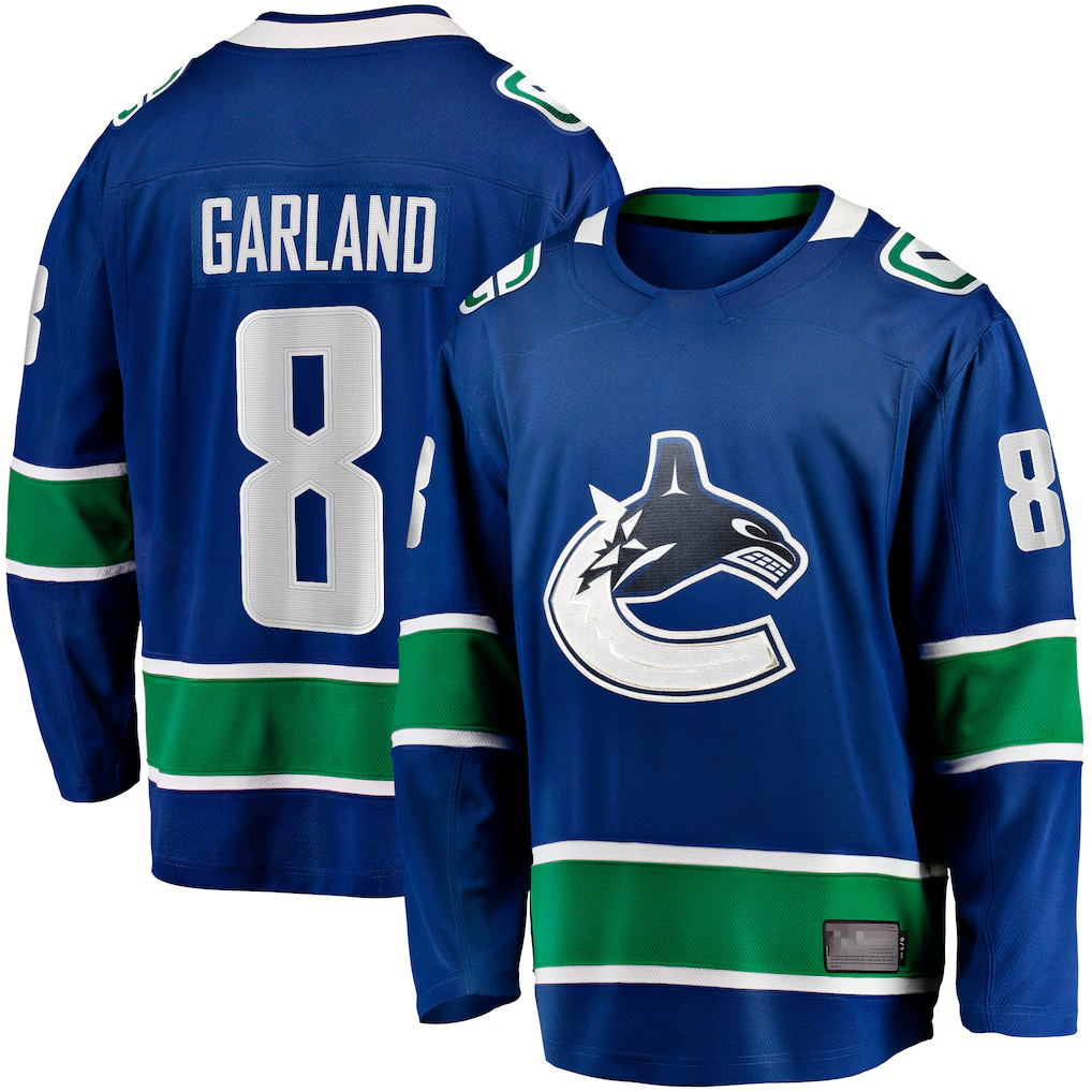 Crovyle V.Canucks #8 Conor Garland Blue Home Breakaway Jerseys