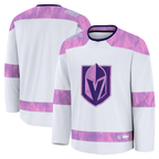 Crovyle V.Golden Knights White 2024 Hockey Fights Cancer Practice Jerseys