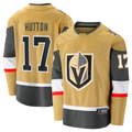 Crovyle V.Golden Knights #17 Ben Hutton Gold Home Premier Breakaway Player Jerseys