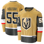 Crovyle V.Golden Knights #55 Keegan Kolesar Gold Home Breakaway Jerseys