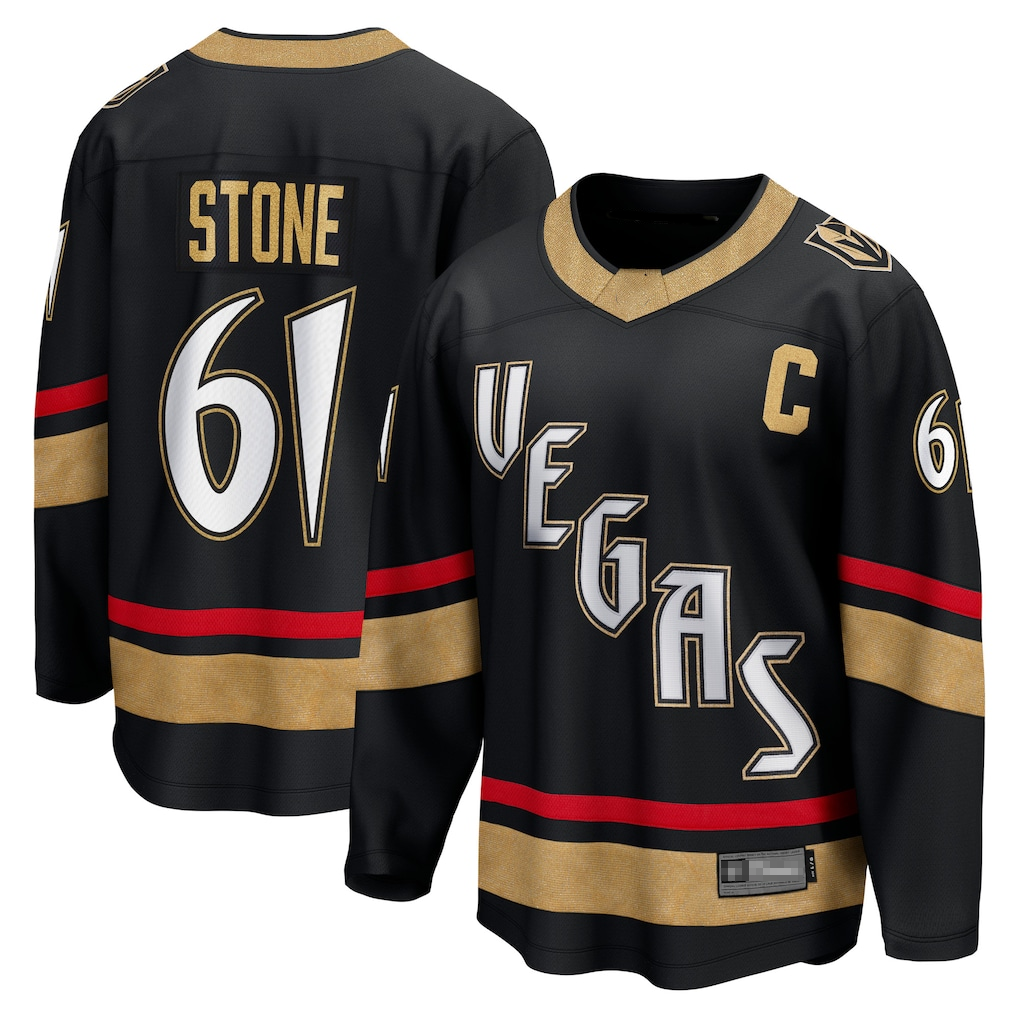 Crovyle V.Golden Knights #61 Mark Stone Black Special Edition 2.0 Breakaway Player Jerseys