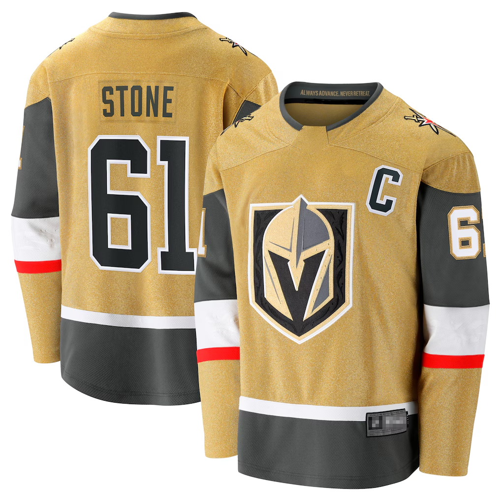 Crovyle V.Golden Knights #61 Mark Stone Gold Home Breakaway Jerseys