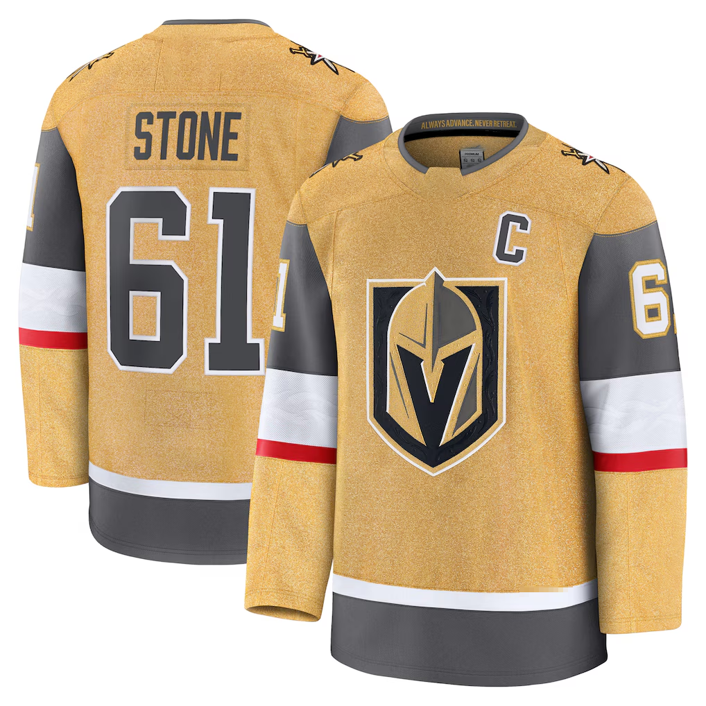Crovyle V.Golden Knights #61 Mark Stone Gold Home Premium Jerseys