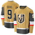 Crovyle V.Golden Knights #9 Jack Eichel Gold Home Breakaway Stitched Jerseys