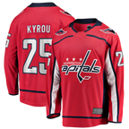 Crovyle W.Capitals #25 Jordan Kyrou Red Home Breakaway Jerseys