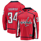 Crovyle W.Capitals #34 Justin Sourdif Red Home Breakaway Jerseys