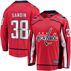 Crovyle W.Capitals #38 Rasmus Sandin Red Home Breakaway Jerseys
