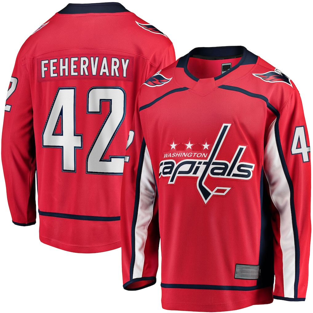 Crovyle W.Capitals #42 Martin Fehervary Red Home Breakaway Player Jerseys