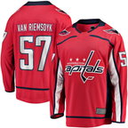 Crovyle W.Capitals #57 Trevor van Riemsdyk Red Home Breakaway Jerseys