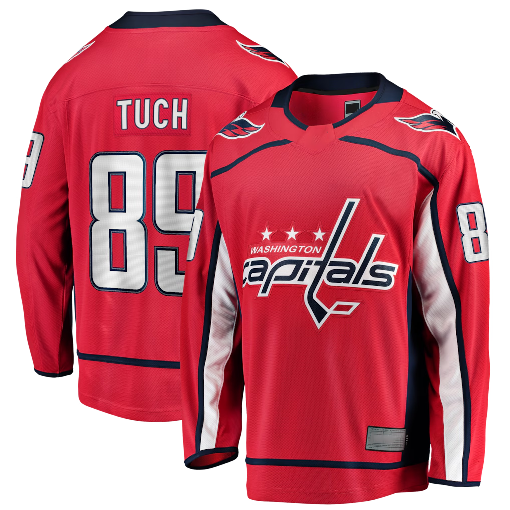 Crovyle W.Capitals #89 Alex Tuch Red Home Breakaway Jerseys