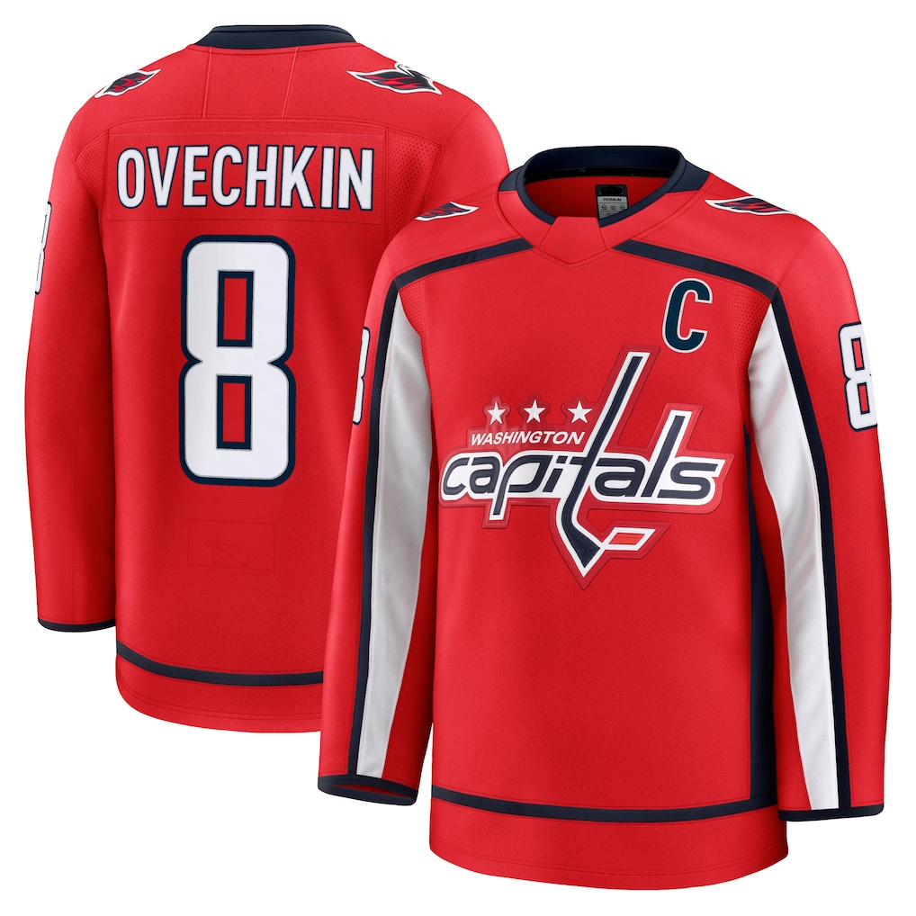 Crovyle W.Capitals #8 Alexander Ovechkin Red Home Premium Jerseys