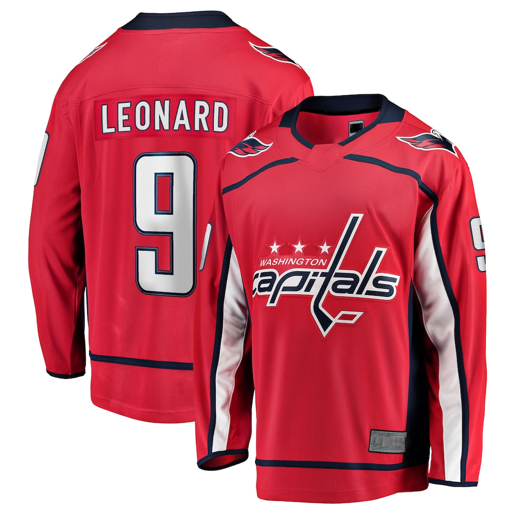 Crovyle W.Capitals #9 Ryan Leonard Red Home Breakaway Jerseys