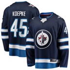 Crovyle W.Jets #45 Cole Koepke Navy Home Breakaway Jerseys