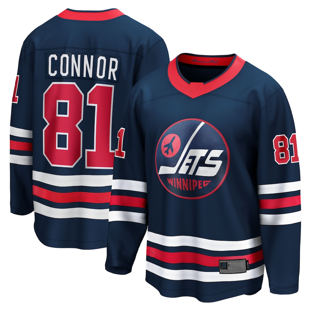 Crovyle W.Jets #81 Kyle Connor Navy Alternate Breakaway Jerseys