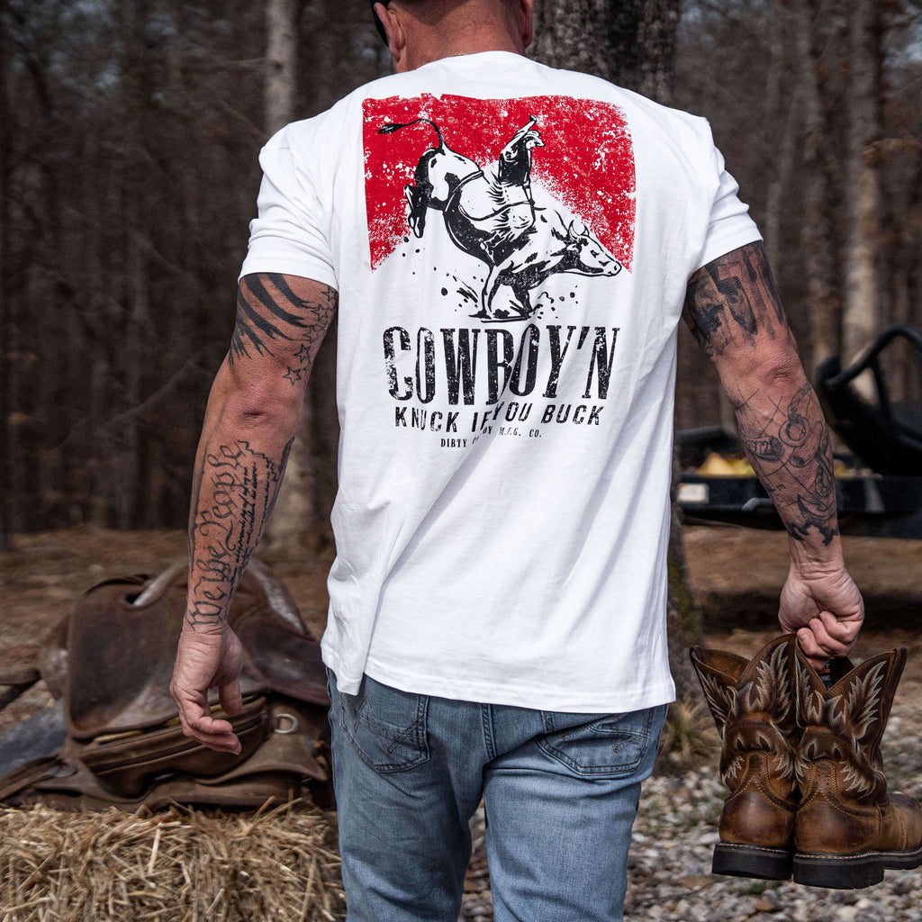 Crovyie cheap jerseys Ordering Cowboy'n Knuck If You Buck Rodeo Men's T-Shirt
