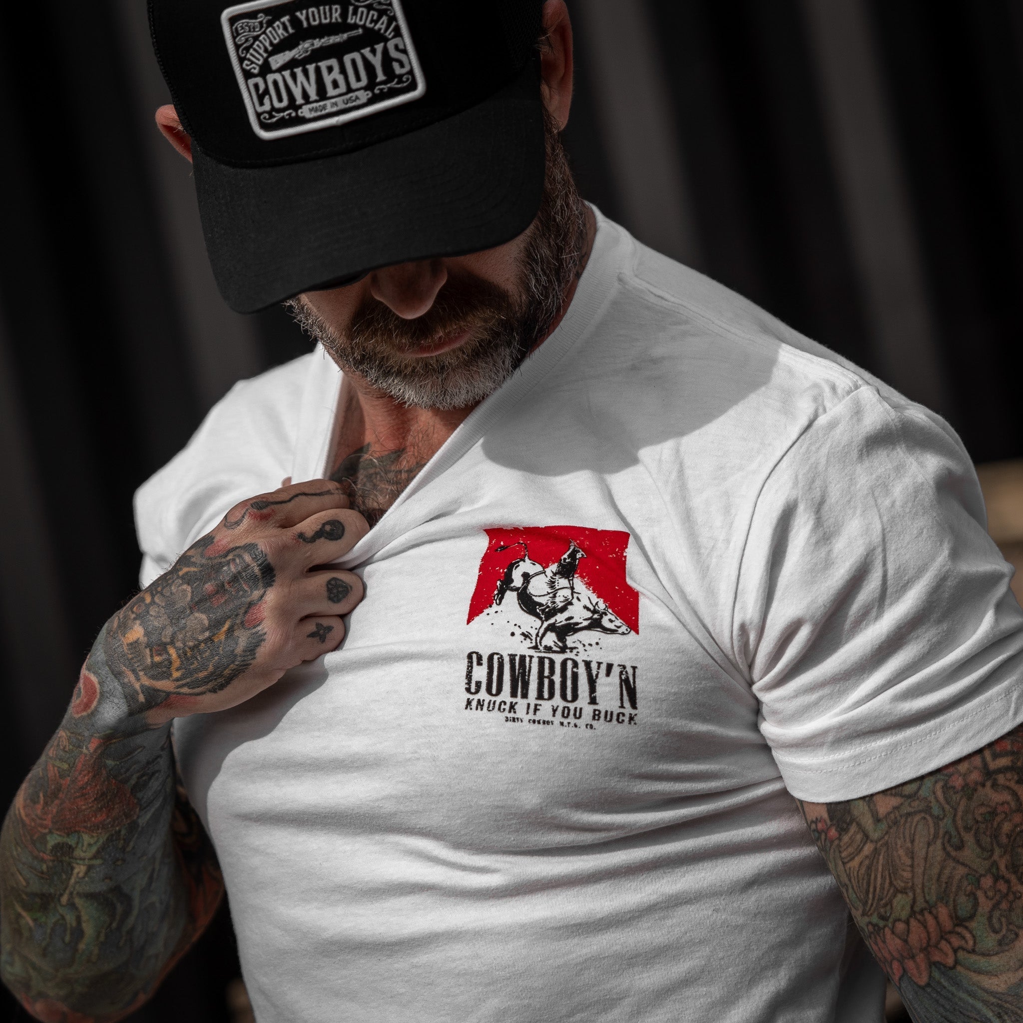 Crovyie cheap jerseys Ordering Cowboy'n Knuck If You Buck Rodeo Men's T-Shirt