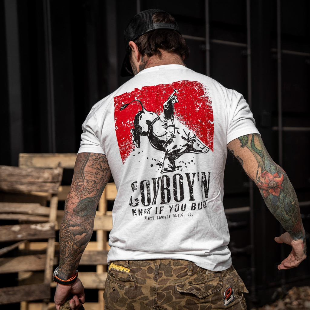 Crovyie cheap jerseys Ordering Cowboy'n Knuck If You Buck Rodeo Men's T-Shirt