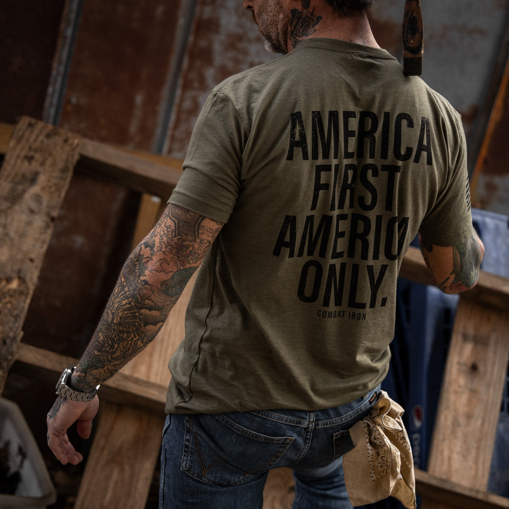 Crovyie cheap jerseys Ordering America First. American Only. Men's T-Shirt