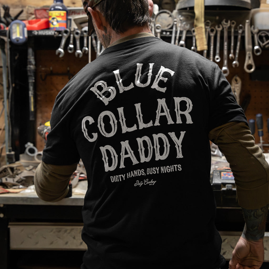 Crovyie cheap jerseys Ordering Blue Collar Daddy Men's T-Shirt