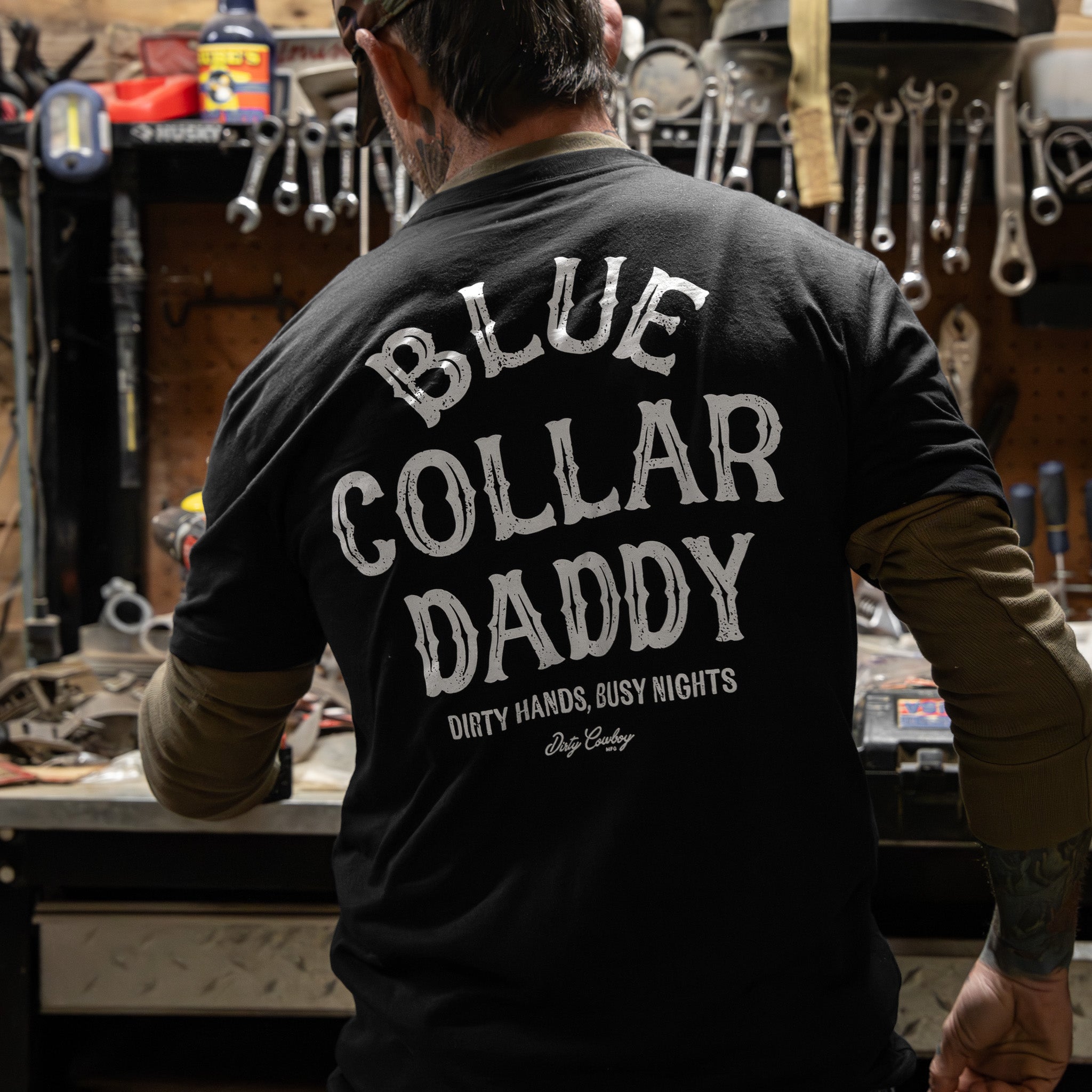 Crovyie cheap jerseys Ordering Blue Collar Daddy Men's T-Shirt