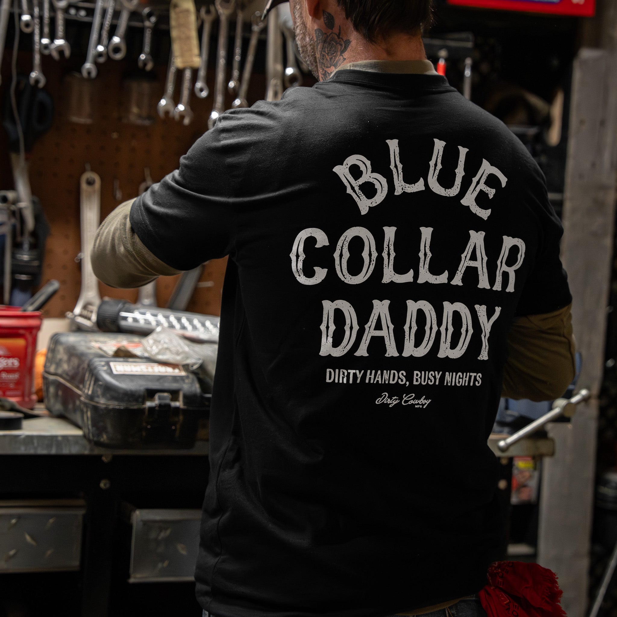 Crovyie cheap jerseys Ordering Blue Collar Daddy Men's T-Shirt