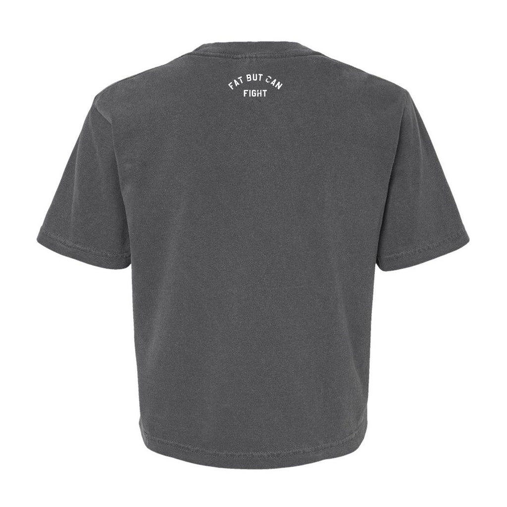 Crovyie cheap jerseys Ordering Fat But Can Fight Women's Crop Heavyweight Tee