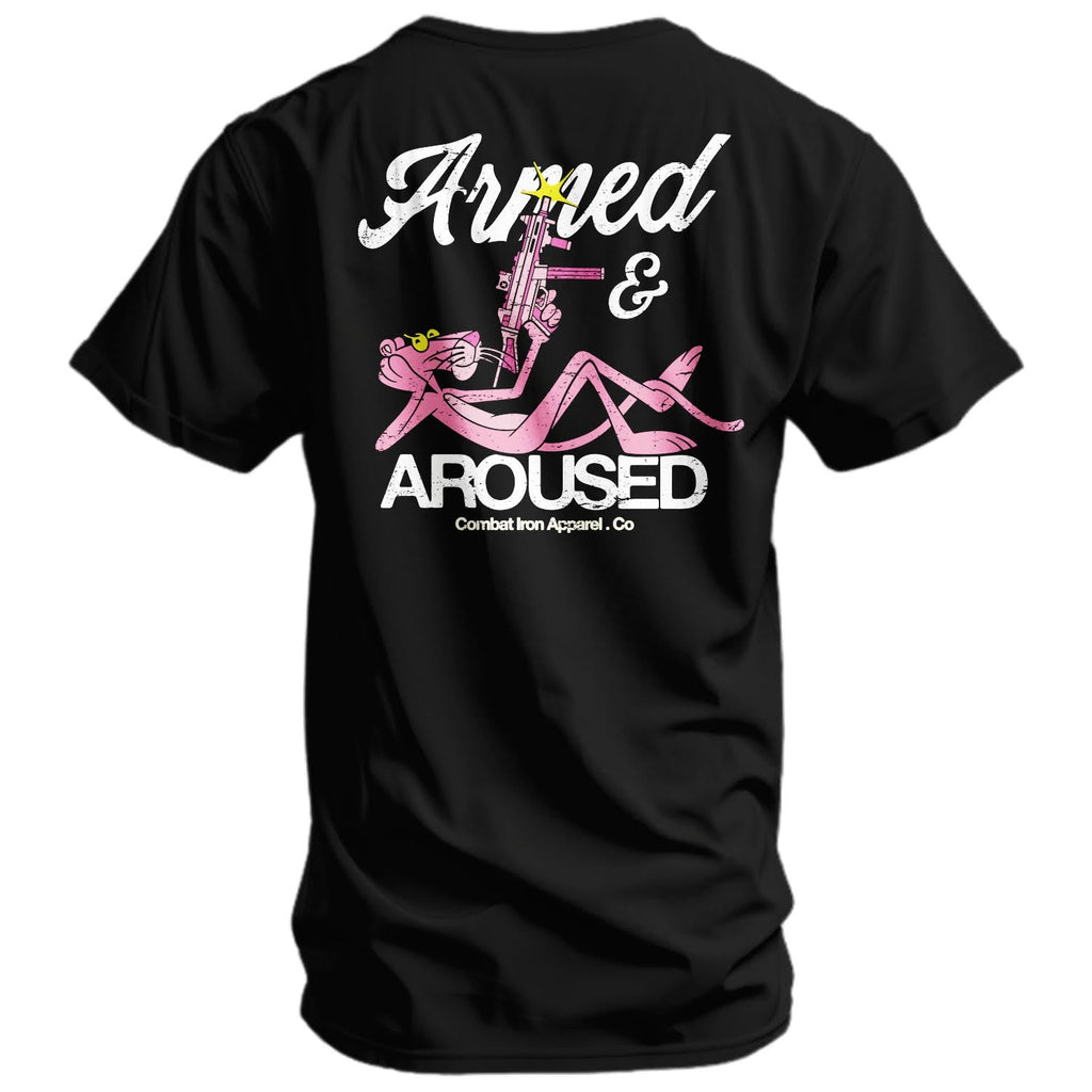 Crovyie cheap jerseys Ordering Armed and Aroused  Men's T-Shirt