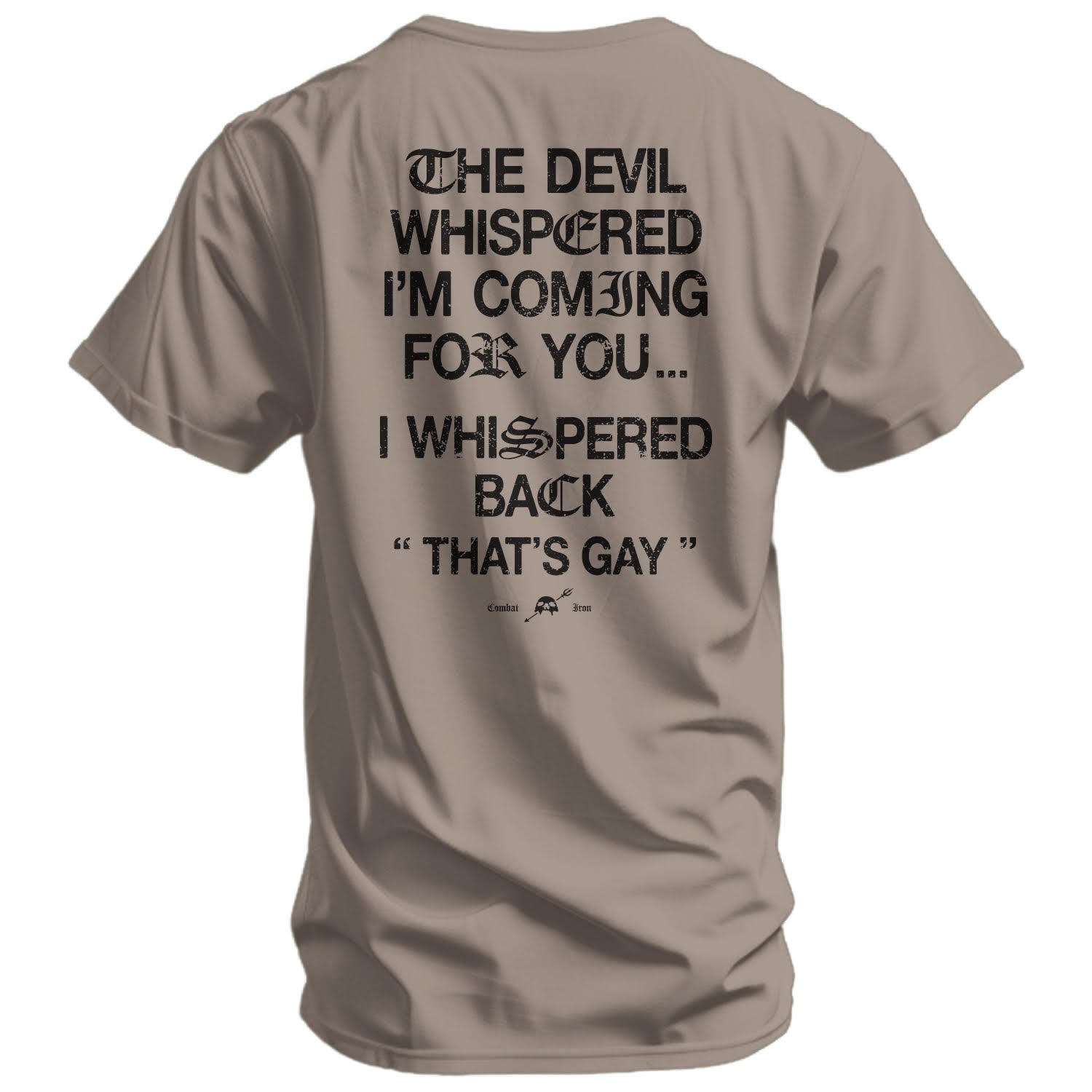 Crovyie cheap jerseys Ordering The Devil Whispered I'm Coming For You Men's T-Shirt