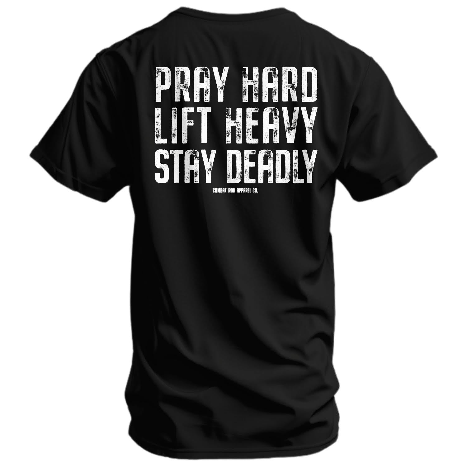 Crovyie cheap jerseys Ordering Pray Hard. Lift Heavy. Stay Deadly. V2 Men's T-Shirt