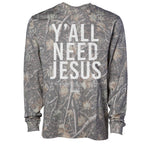 Crovyie cheap jerseys Ordering Y'all Need Jesus Men's Long Sleeve