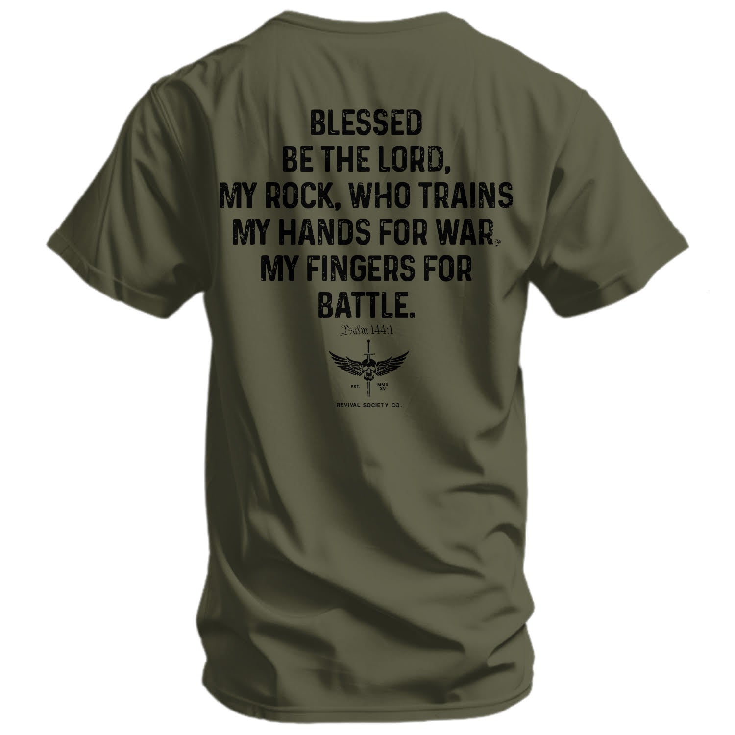 Crovyie cheap jerseys Ordering Psalm 144:1 Men's T-Shirt